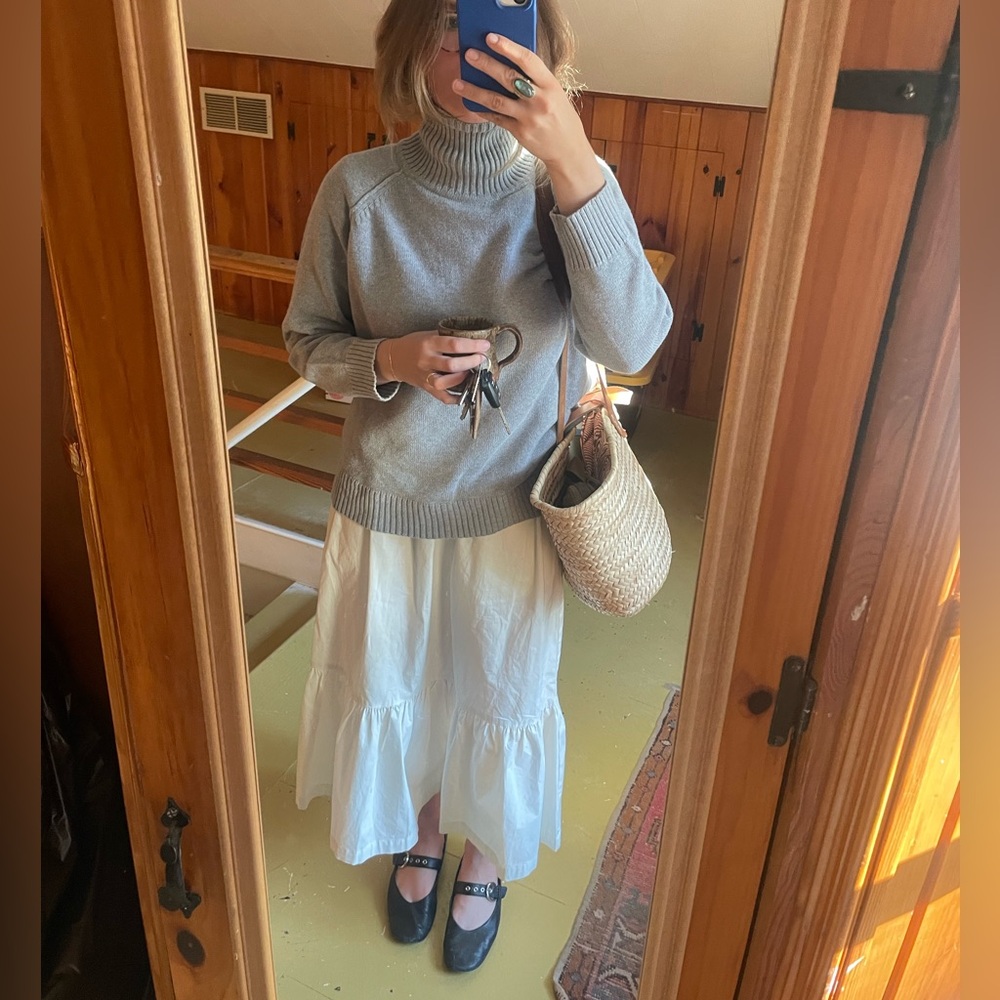 Vintage 100% Cotton Grey Boxy Sweater